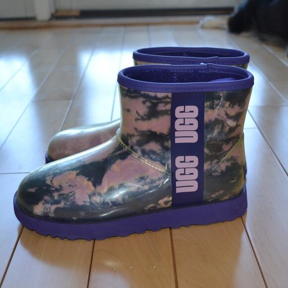 UGG SAMPLE Clear Marble Waterproof Winter Boots Size 7 - Picture 2 of 8